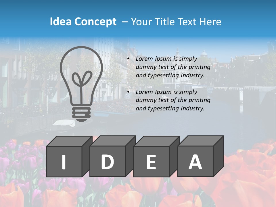 Capital Amsterdam Architecture PowerPoint Template