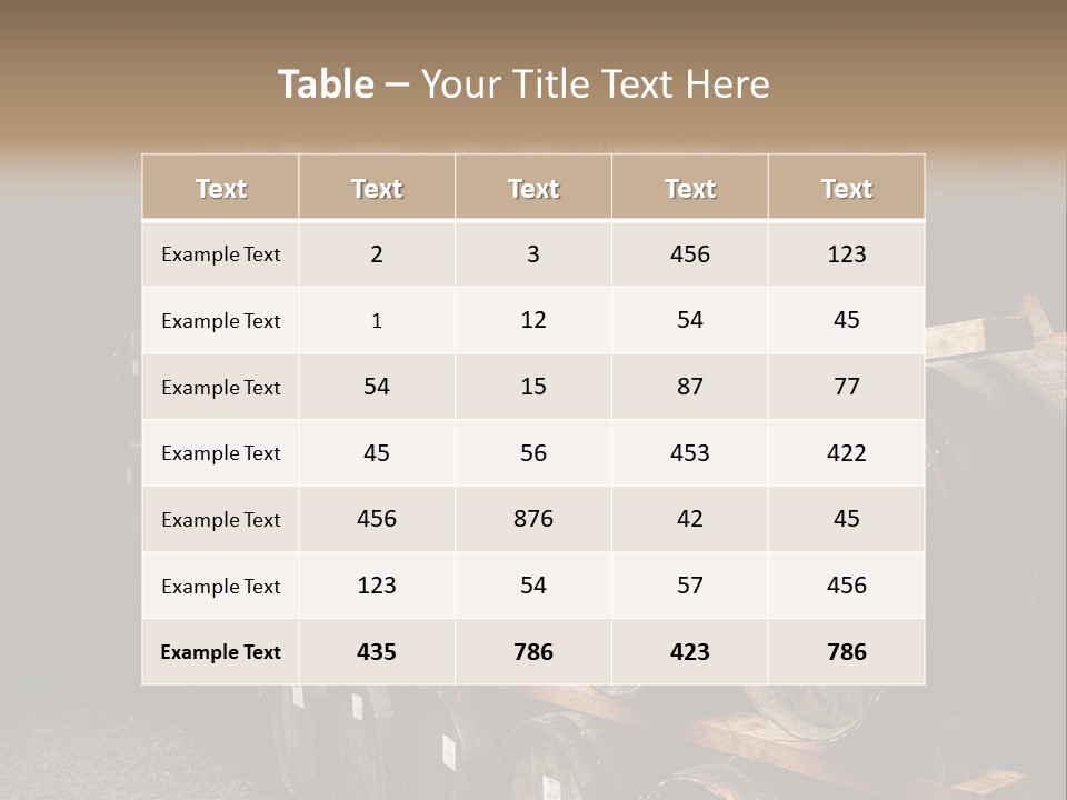 Liquor Store Winecellar PowerPoint Template