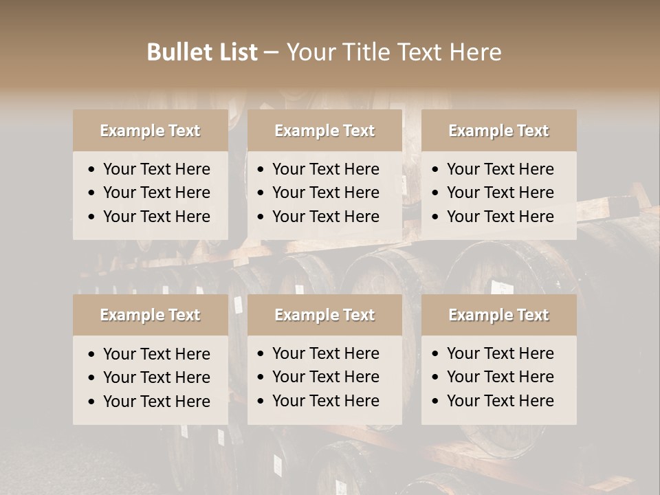 Liquor Store Winecellar PowerPoint Template