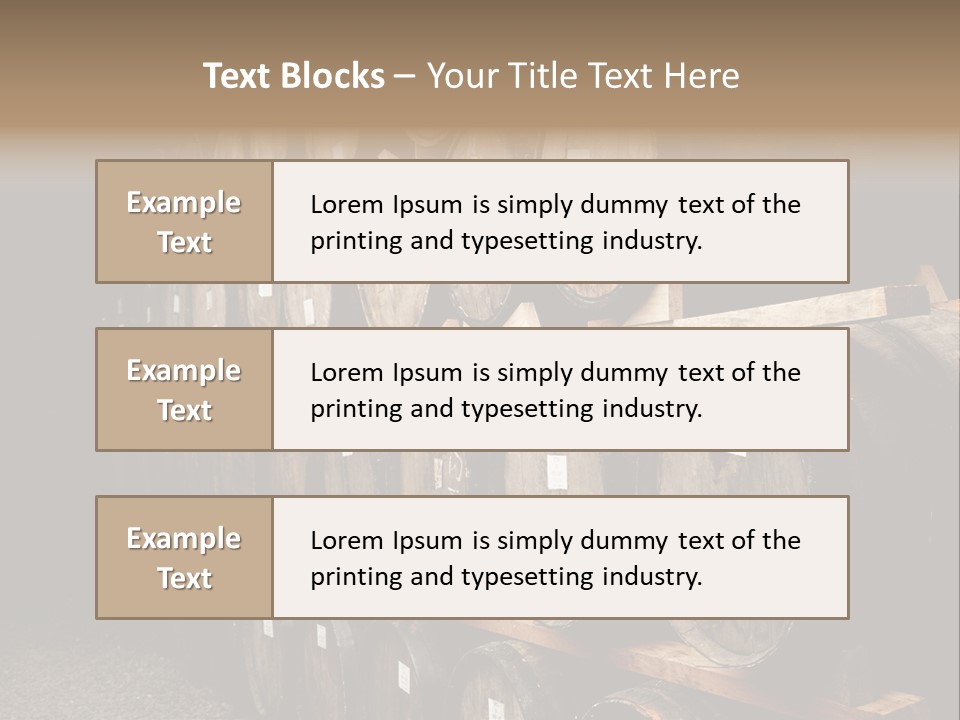 Liquor Store Winecellar PowerPoint Template