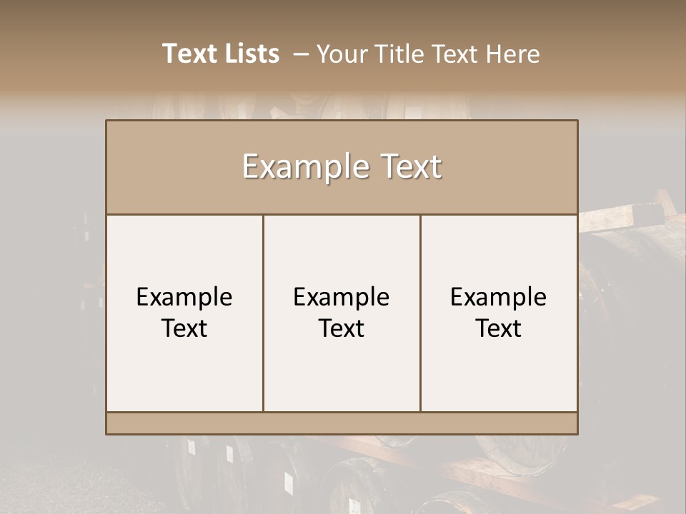 Liquor Store Winecellar PowerPoint Template