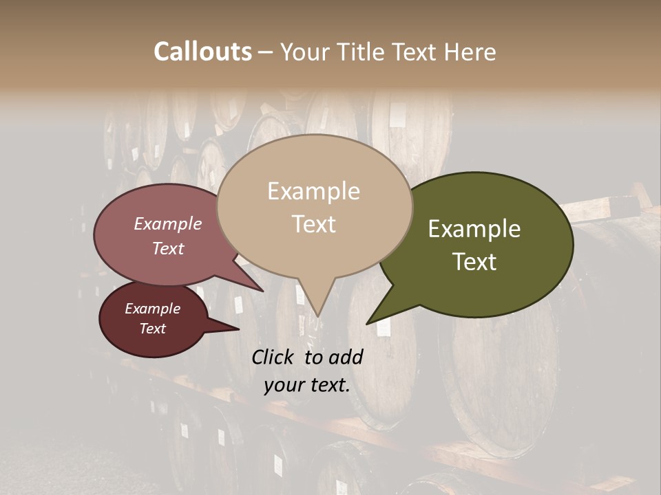 Liquor Store Winecellar PowerPoint Template