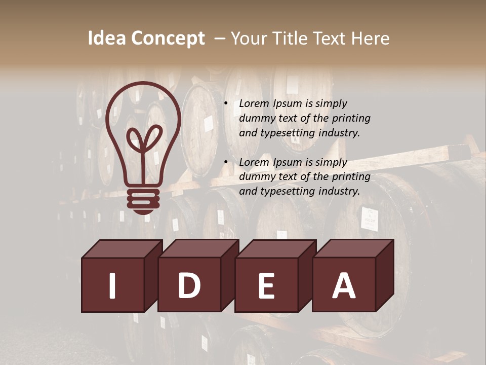 Liquor Store Winecellar PowerPoint Template