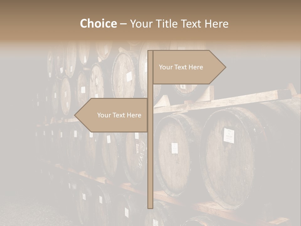 Liquor Store Winecellar PowerPoint Template