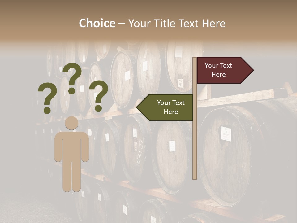 Liquor Store Winecellar PowerPoint Template