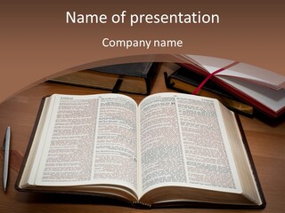 One Christian Wood PowerPoint Template