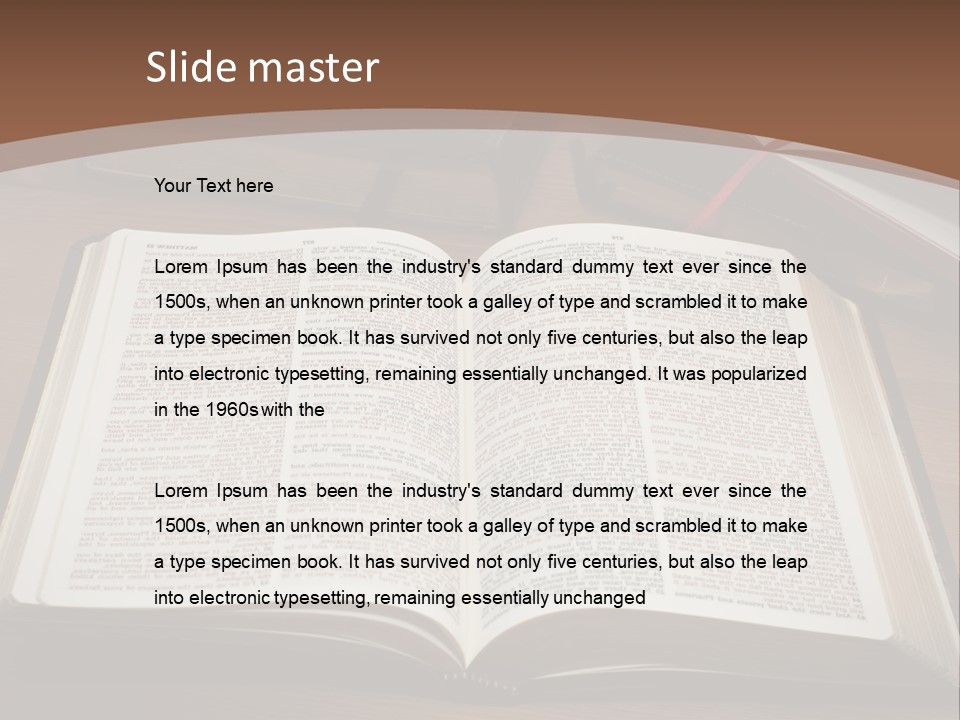 One Christian Wood PowerPoint Template