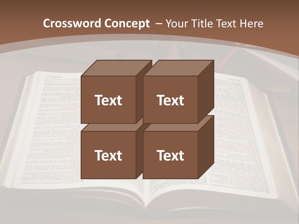 One Christian Wood PowerPoint Template
