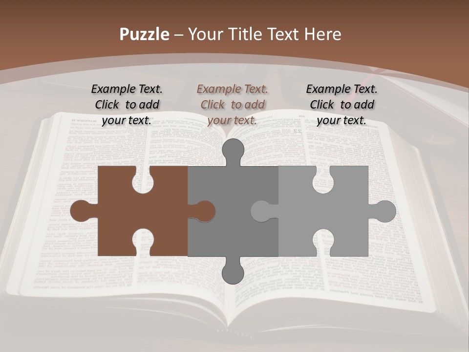 One Christian Wood PowerPoint Template