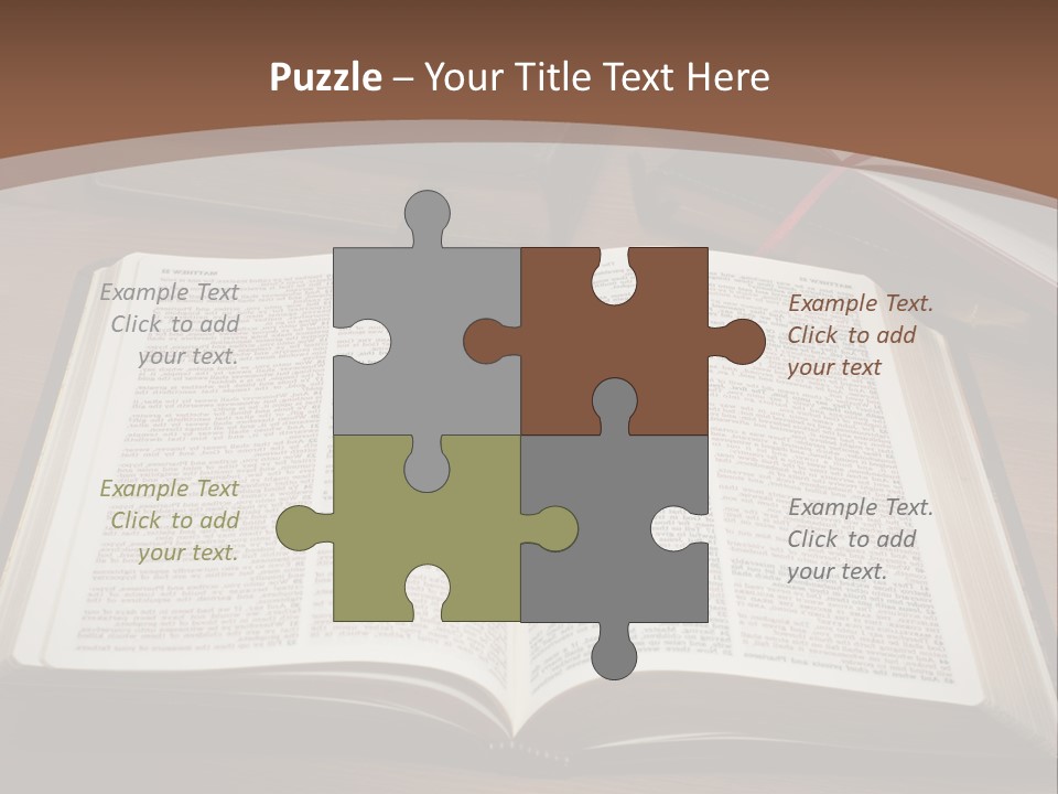 One Christian Wood PowerPoint Template