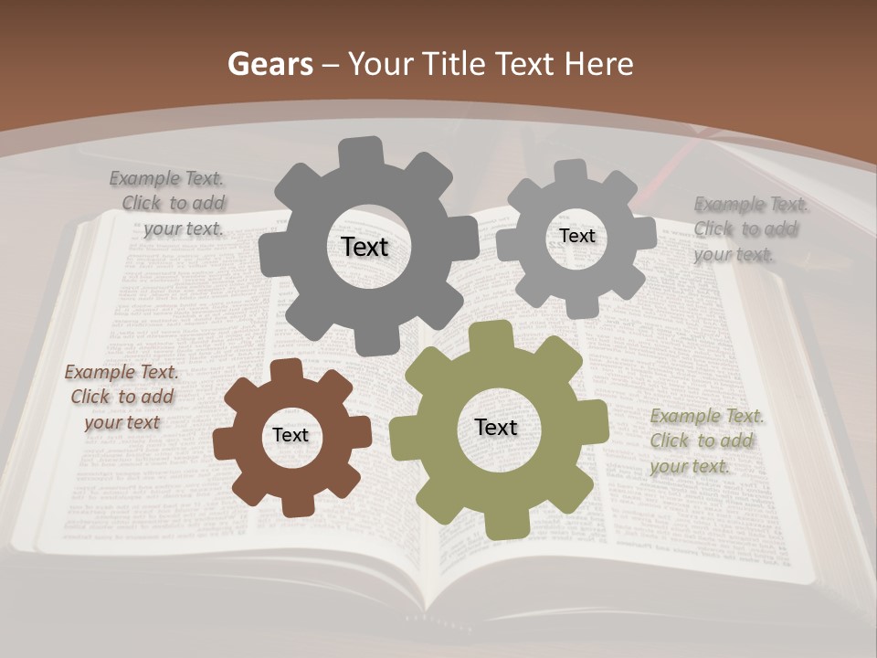 One Christian Wood PowerPoint Template