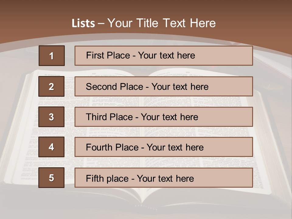 One Christian Wood PowerPoint Template