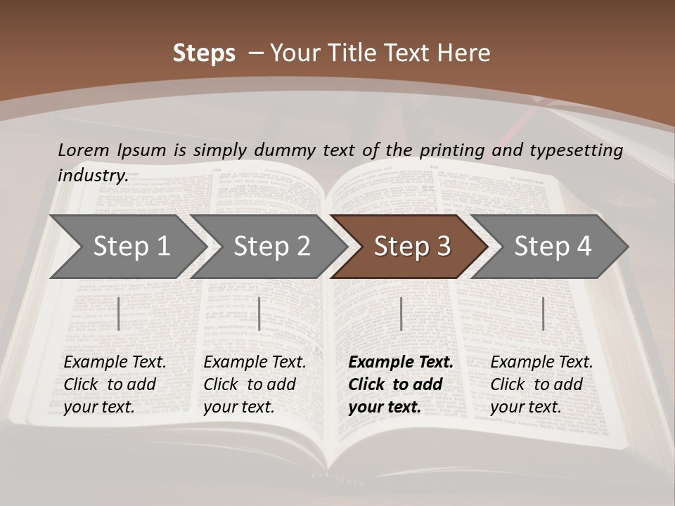One Christian Wood PowerPoint Template