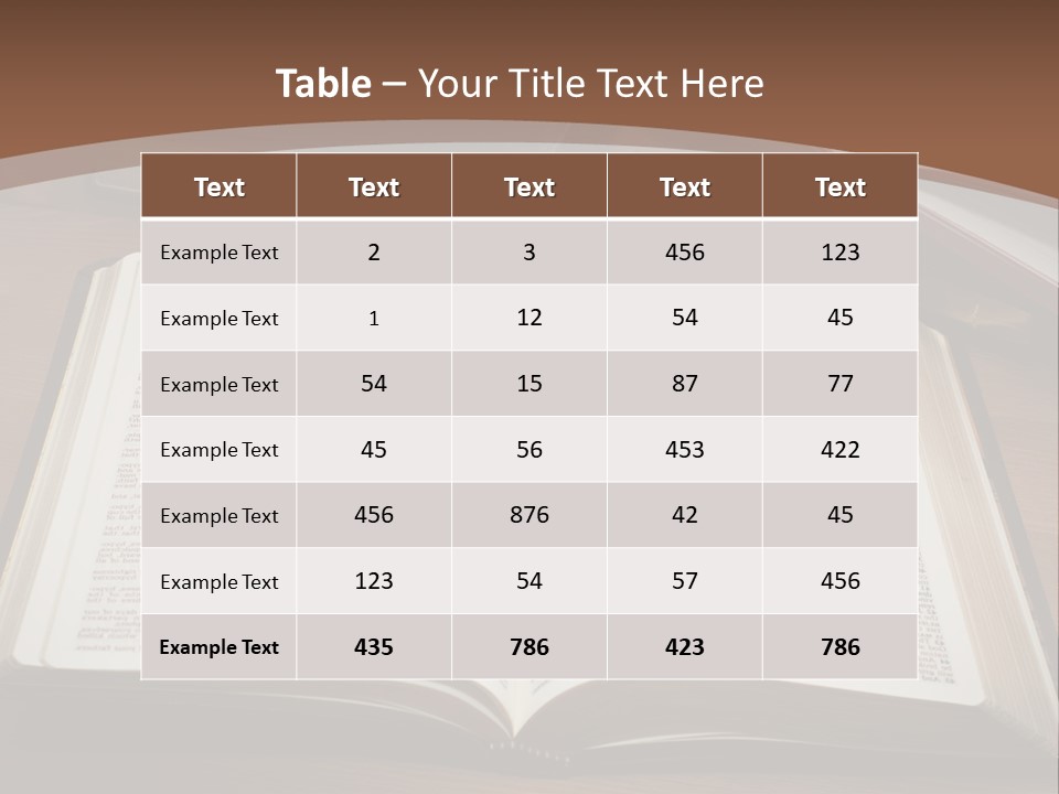One Christian Wood PowerPoint Template