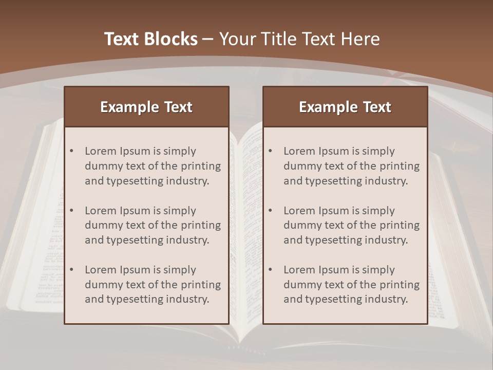 One Christian Wood PowerPoint Template