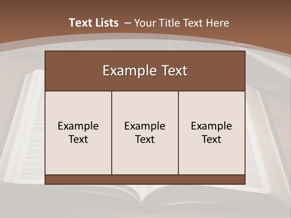 One Christian Wood PowerPoint Template