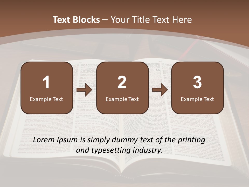 One Christian Wood PowerPoint Template