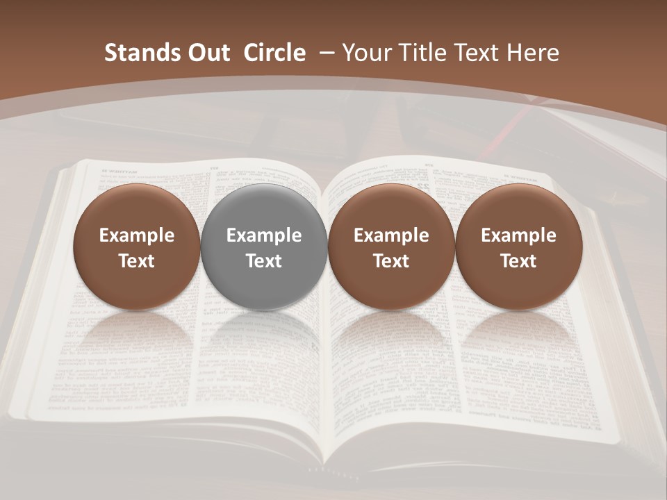 One Christian Wood PowerPoint Template