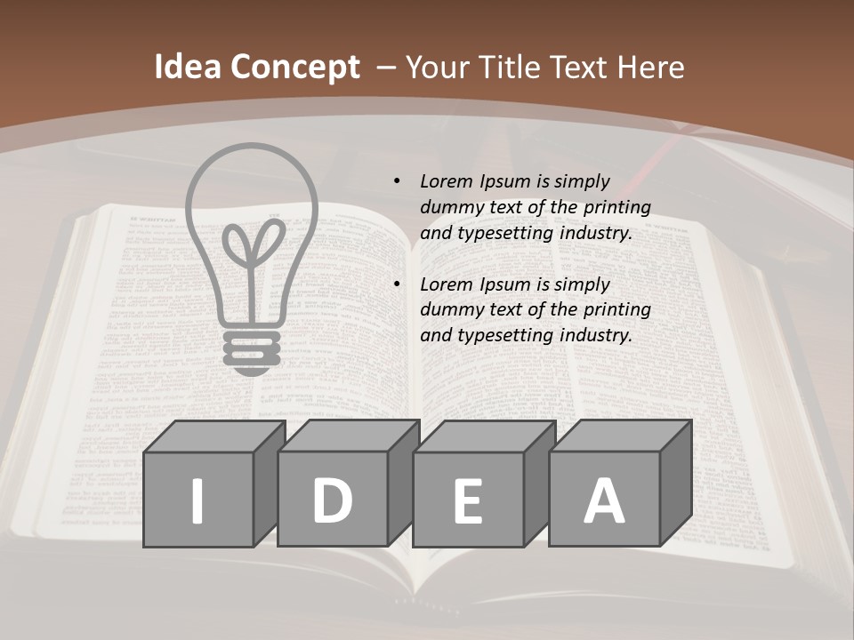 One Christian Wood PowerPoint Template