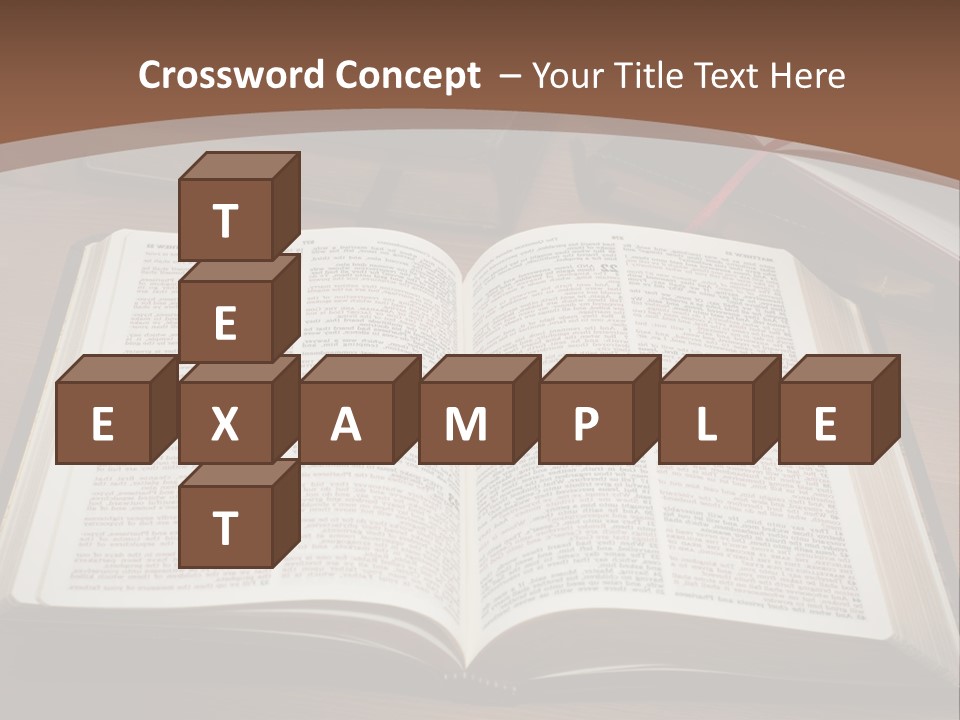 One Christian Wood PowerPoint Template