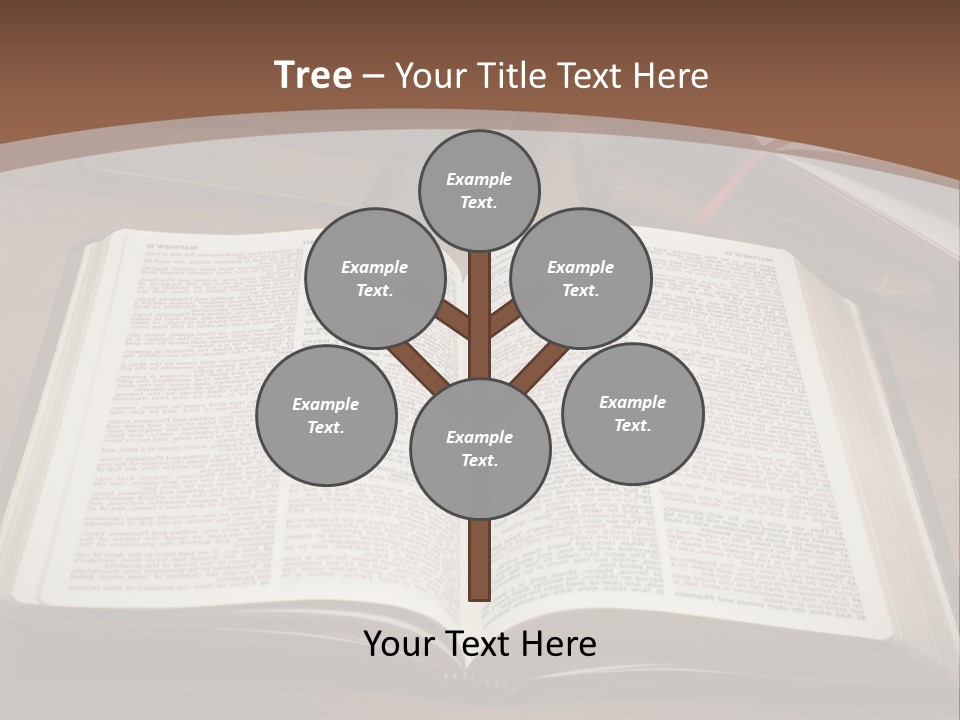 One Christian Wood PowerPoint Template