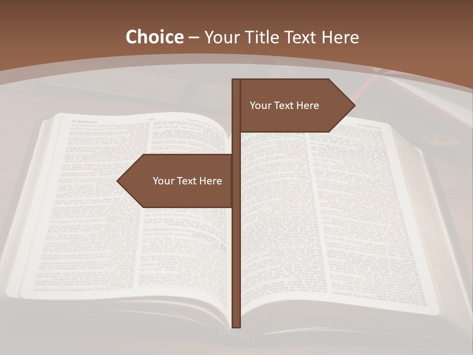 One Christian Wood PowerPoint Template