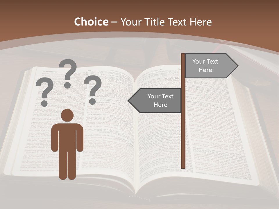 One Christian Wood PowerPoint Template