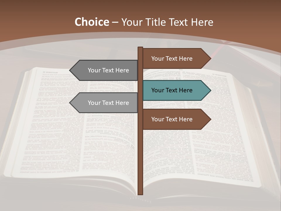 One Christian Wood PowerPoint Template