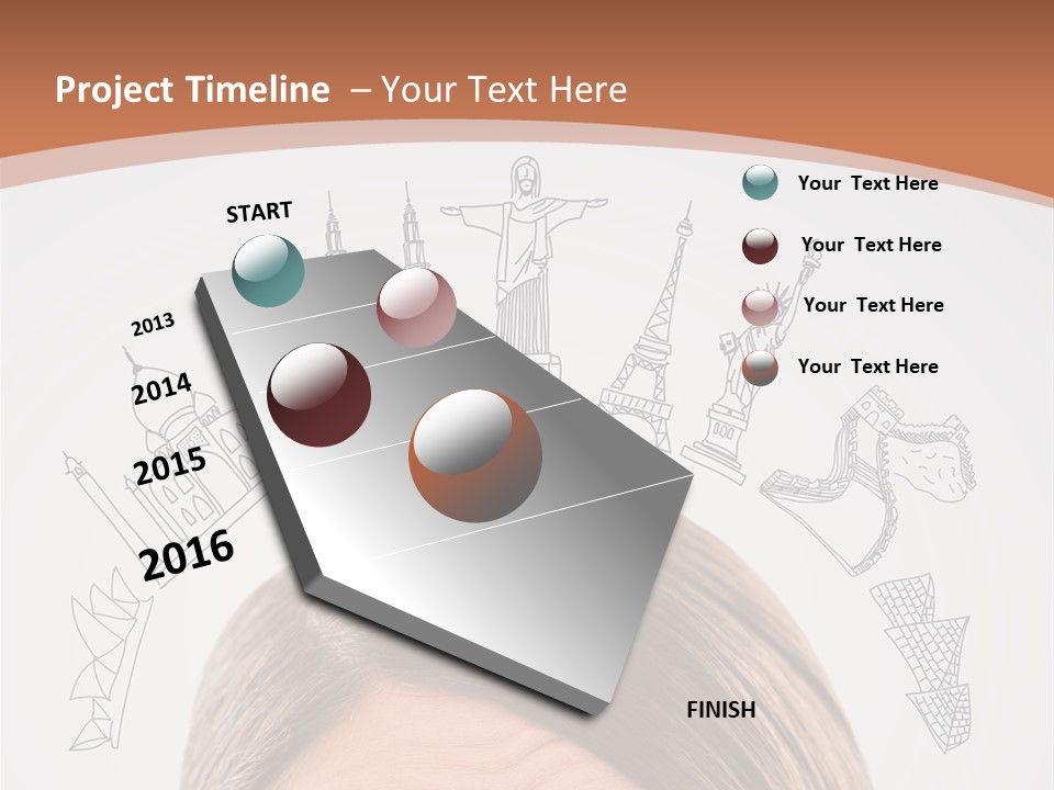 Downtown Timelife New York City PowerPoint Template