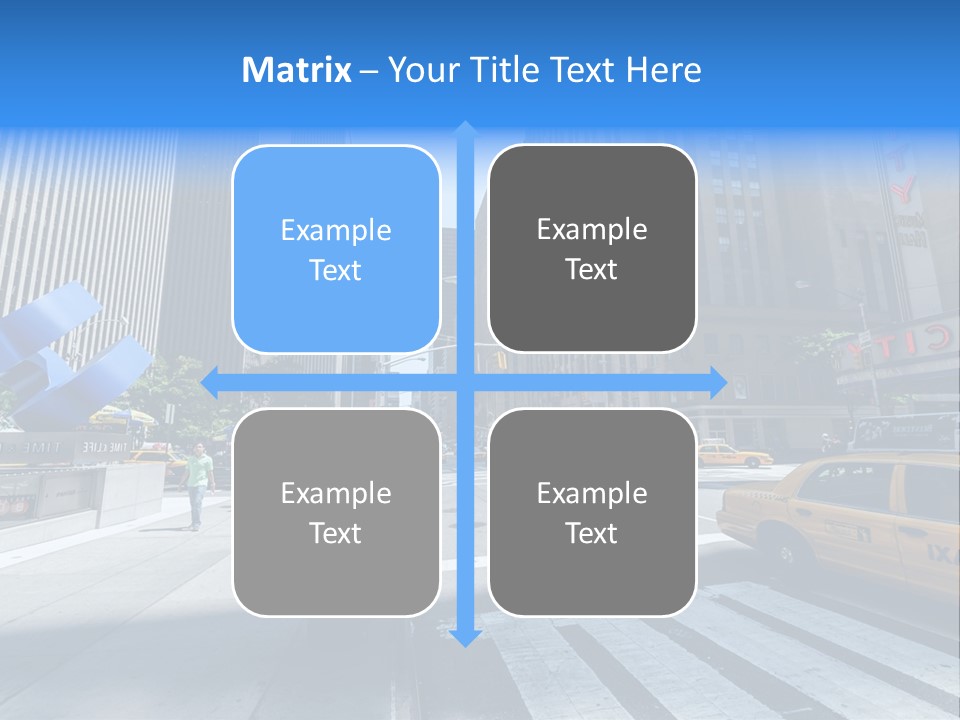 Downtown Timelife New York City PowerPoint Template