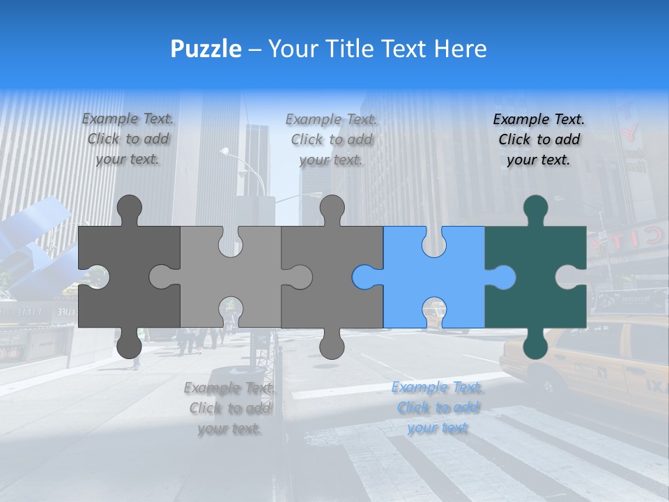 Downtown Timelife New York City PowerPoint Template