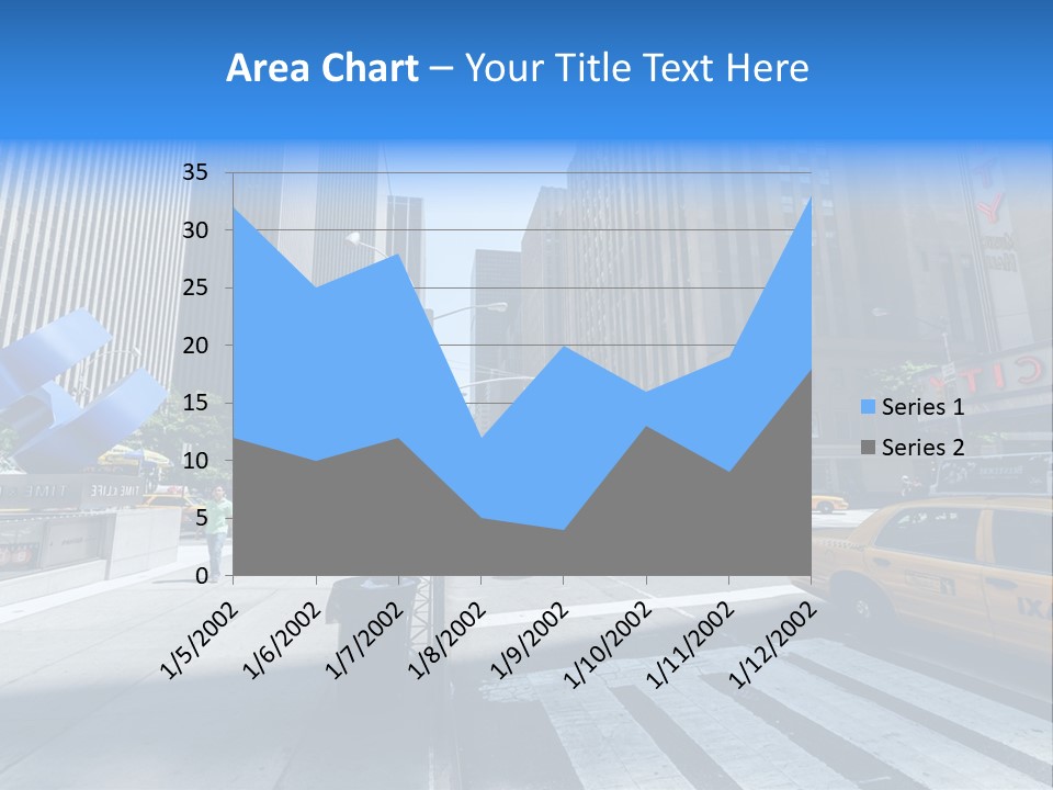 Downtown Timelife New York City PowerPoint Template