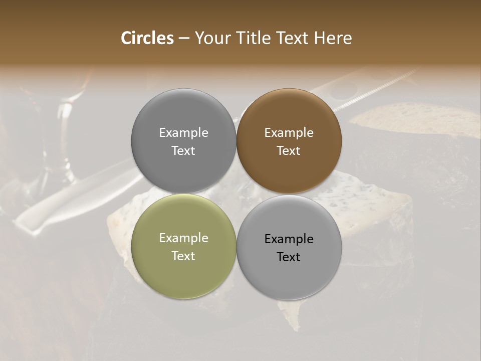 Stone Appetizer Knife PowerPoint Template