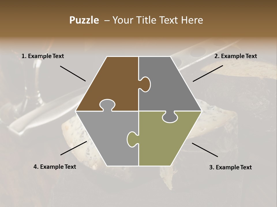 Stone Appetizer Knife PowerPoint Template