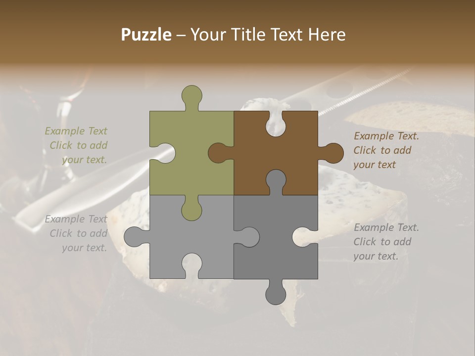 Stone Appetizer Knife PowerPoint Template