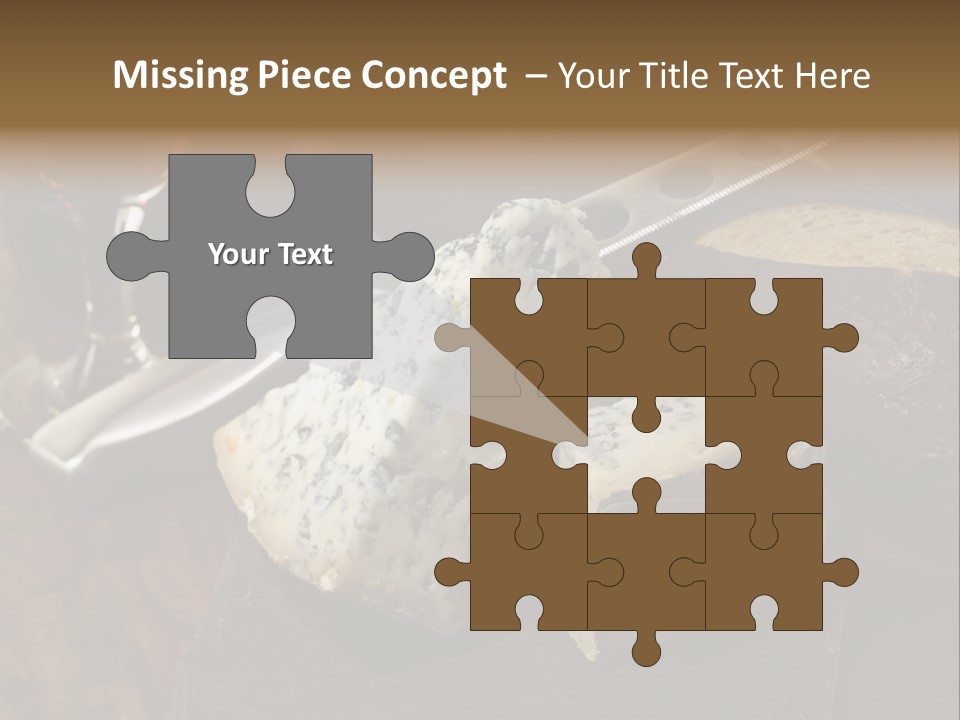 Stone Appetizer Knife PowerPoint Template