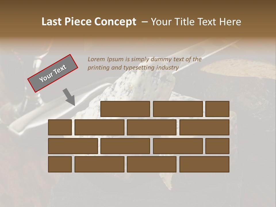 Stone Appetizer Knife PowerPoint Template