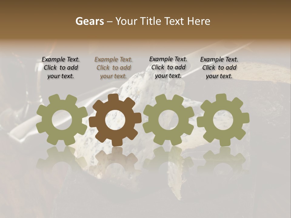 Stone Appetizer Knife PowerPoint Template