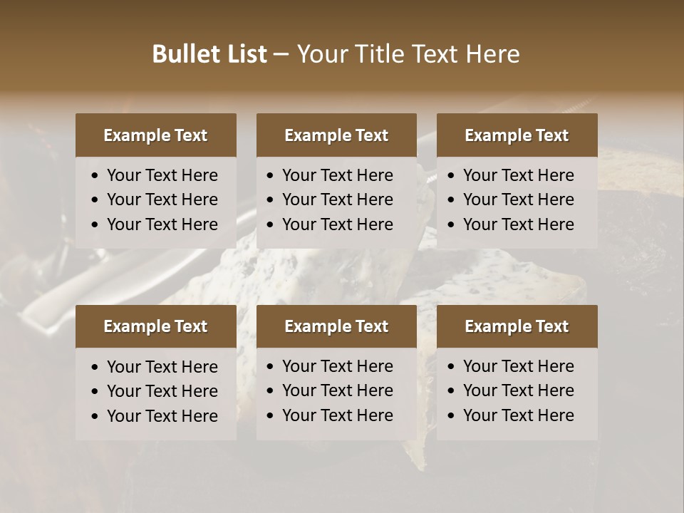 Stone Appetizer Knife PowerPoint Template