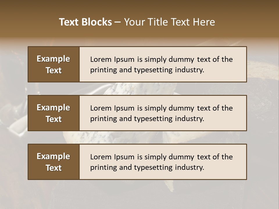 Stone Appetizer Knife PowerPoint Template