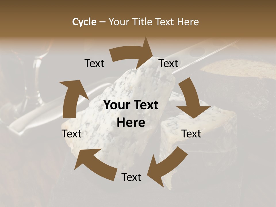 Stone Appetizer Knife PowerPoint Template