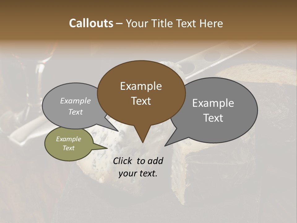 Stone Appetizer Knife PowerPoint Template