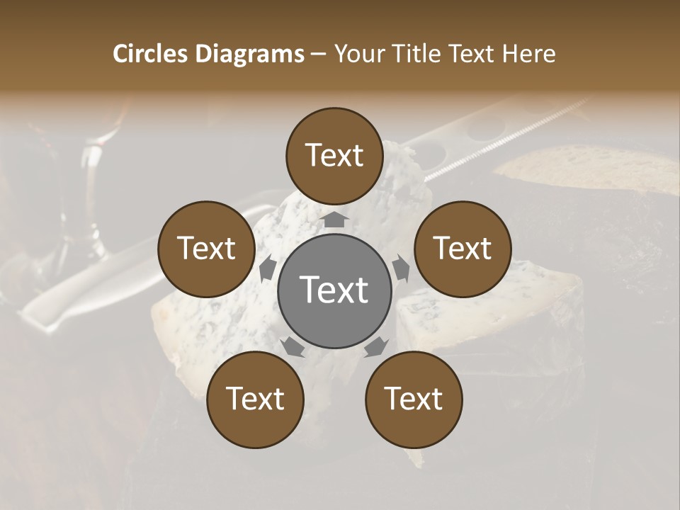 Stone Appetizer Knife PowerPoint Template