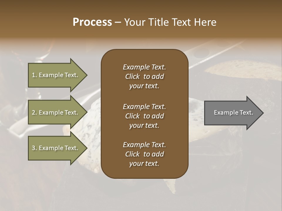 Stone Appetizer Knife PowerPoint Template