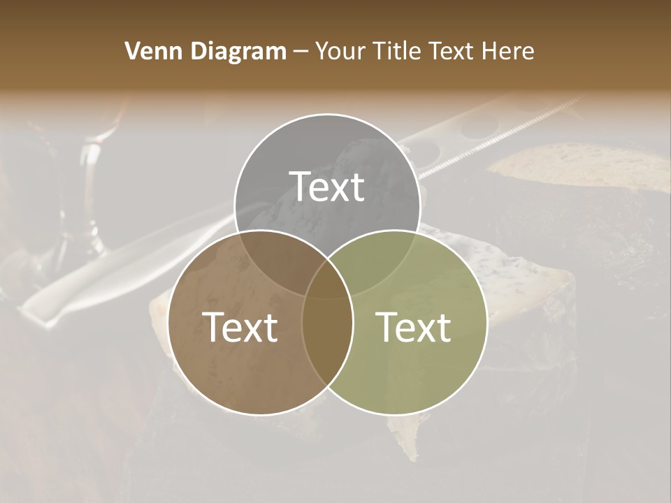 Stone Appetizer Knife PowerPoint Template