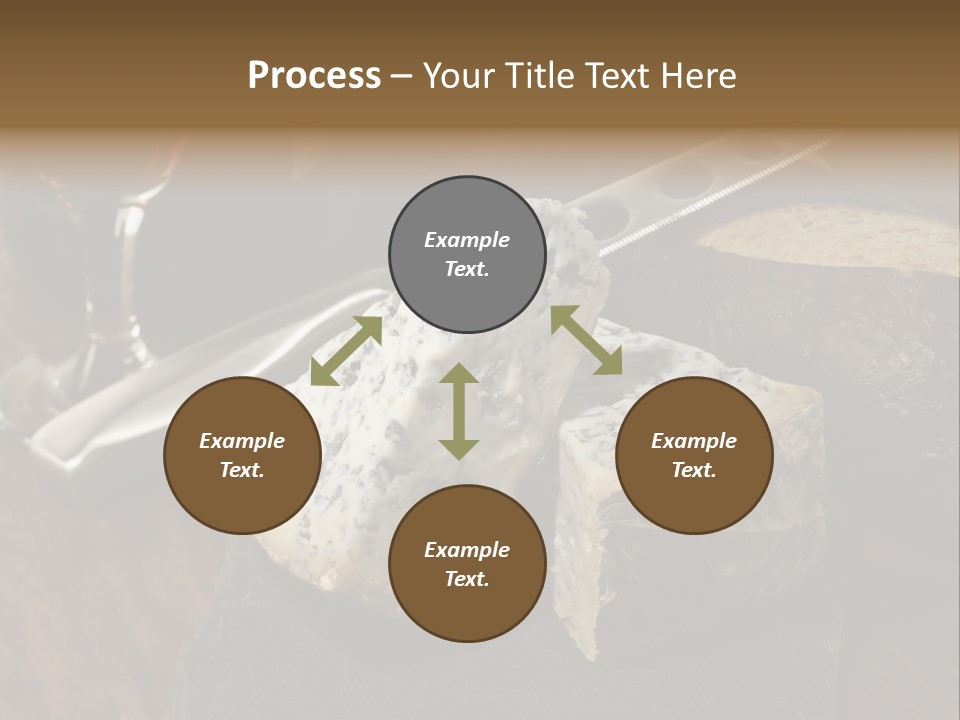 Stone Appetizer Knife PowerPoint Template