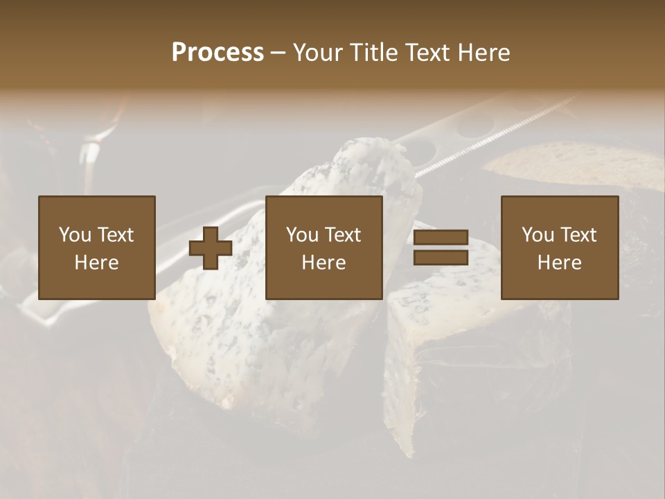 Stone Appetizer Knife PowerPoint Template