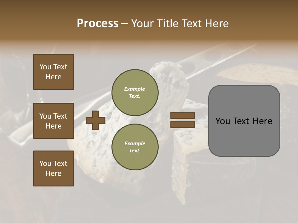 Stone Appetizer Knife PowerPoint Template