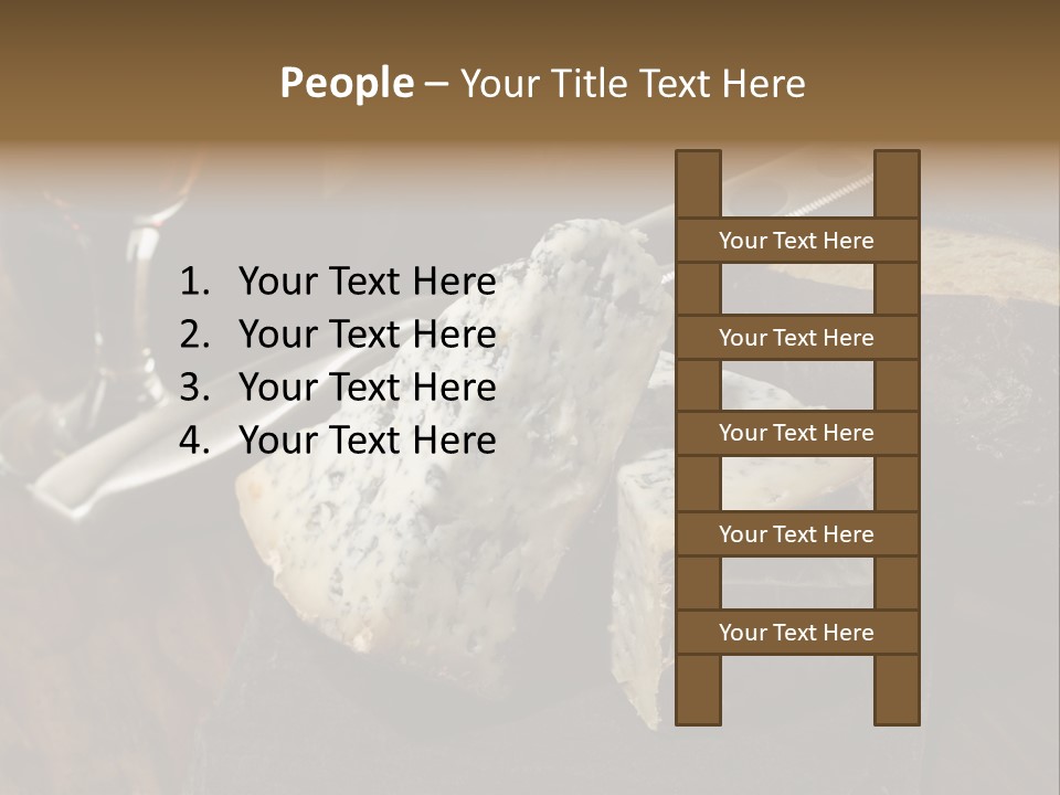 Stone Appetizer Knife PowerPoint Template