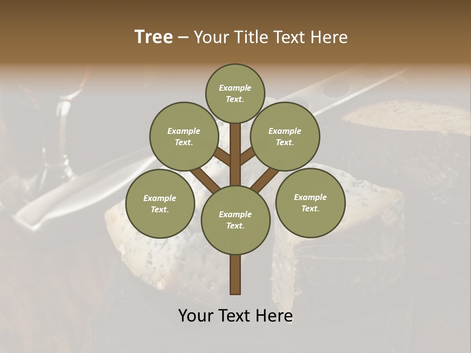 Stone Appetizer Knife PowerPoint Template